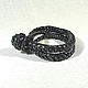 Order Leather bracelet 'Mexico City, Aztec Rose' Black. schwanzchen. Livemaster. . Braided bracelet Фото №3