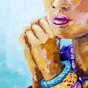 Картины и панно handmade. Livemaster - original item Female portrait of a Latin American Modern paintings. Handmade.