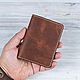 Портмоне + автодокументница "Слим 2+" (Коньяк) крейзи хорс, Портмоне, Москва,  Фото №1