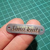 Материалы для творчества handmade. Livemaster - original item 40x10 mm metal tags with your logo. Handmade.