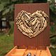 Panel Heart,wooden,firewood. Pictures. alisaisana. Online shopping on My Livemaster.  Фото №2
