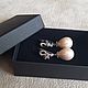 Серьги "Жасмин". Жемчуг Shell Pearl. Серьги классические. Tatyana's Jewelry for the soul. Ярмарка Мастеров.  Фото №5