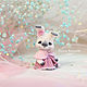 Bunny 'Tenderness of the day'. collectible toy, Felted Toy, St. Petersburg,  Фото №1