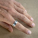 Мужское серебряное кольцо с сапфирами "Брамен". Кольца. 8jewel. Ярмарка Мастеров.  Фото №6