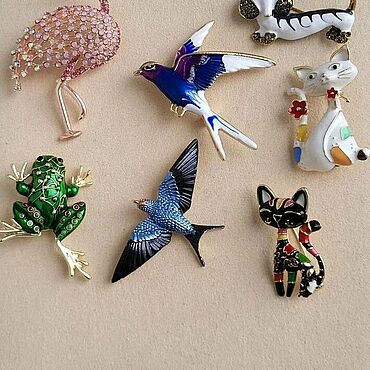 Украшения ручной работы. Ярмарка Мастеров - ручная работа Брошь бижутерия. Handmade.