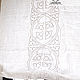 Roman curtain made of boiled linen with cotton ribbon embroidery. Roman and roller blinds. Linenburg. Online shopping on My Livemaster.  Фото №2