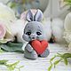 3D Silicone mold for chocolate 'Bunny with a heart', Form, Vladivostok,  Фото №1