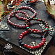 Set of four bracelets 'Wild Berry'. Bead bracelet. Handiwork decorations. Online shopping on My Livemaster.  Фото №2
