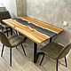 Заказать Стол из эпоксидной смолы и массива слэба. WoodBroker. Ярмарка Мастеров. . Столы Фото №3