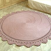 Для дома и интерьера handmade. Livemaster - original item Carpets for home: large round carpet for children Dusty Rose. Handmade.