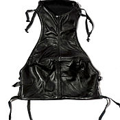 Одежда handmade. Livemaster - original item Tops: Vests: Leather top. Handmade.