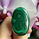 Exclusive ring with natural malachite, Rings, Serpukhov,  Фото №1