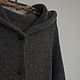 Grey knitted coat with hood iZVARA soft wool, cardigan. Coats. SolarisArtis. My Livemaster. Фото №6