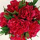 Пионы в кашпо сумочка. Композиции. Flowers16kzn-. Ярмарка Мастеров.  Фото №4