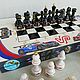 Chess sets made of wood 'Motorsport', hand painted. Chess. Anna Fekolkina chess-souvenirs. My Livemaster. Фото №6