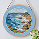 Order Panel circle: Seascape. FavoriteStitch. Livemaster. . Panels Фото №3