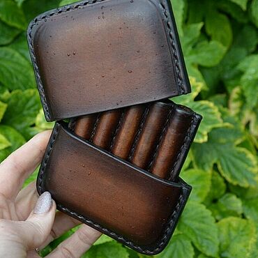 Сумки ручной работы. Ярмарка Мастеров - ручная работа Портсигар кожаный. Handmade.