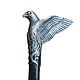 Falcon cane wood, Damascus, silver, silver. Canes. Jewelry Laboratory Alter Ego. Online shopping on My Livemaster.  Фото №2