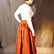 Floor-length skirt, long, red-brick color. Skirts. Boho-Eklektika. Online shopping on My Livemaster.  Фото №2