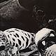Order Cats, Panthers, 50h40cm, Two, Lovers, black and white. myfoxyart (MyFoxyArt). Livemaster. . Pictures Фото №3