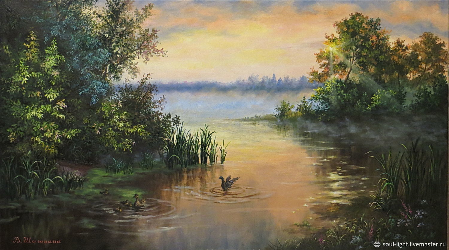 Paintings: oil painting Dawn Melody 40h70, Pictures, Moscow,  Фото №1