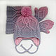 Children's knitted set 'Haze' hat, Snood and mittens, Hat and scarf set, St. Petersburg,  Фото №1