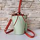 Сумка ведерко. Классическая сумка. Leather accessories. Ярмарка Мастеров.  Фото №6