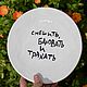 Make laugh spoil and fuck Plate with inscription / with painting, Plates, Saratov,  Фото №1