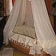 Linen bedding set in wicker cradle. Sides for crib. ekolibelka (Ekolibelka). My Livemaster. Фото №5