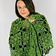 Shawl crochet Forest green. Shawls. Lily Kryuchkova (kruchokk). Online shopping on My Livemaster.  Фото №2
