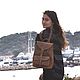 Средний кожаный рюкзак  - разные цвета кожи, Рюкзаки, Афины,  Фото №1
