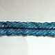 Braided bracelet of beads of blue colors. Braided bracelet. Bijoudelice. My Livemaster. Фото №4