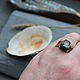 Кольцо медное С Стеклом. Кольца. NadyaBriJewelry. Ярмарка Мастеров.  Фото №6