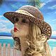 Шляпа от солнца женская с ажурными полями шоколадная. Шляпы. Бохо стиль. Ярмарка Мастеров.  Фото №5