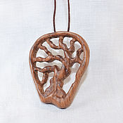 Украшения handmade. Livemaster - original item Pendant-amulet made of wood 