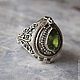 Ring with a secret 'Drop' peridot. Rings. Garuda. Online shopping on My Livemaster.  Фото №2