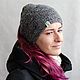 Warm the dressing of hemp, grey-black. Bandage. Hemp bags and yarn | Alyona Larina (hempforlife). Online shopping on My Livemaster.  Фото №2