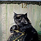 'Cat Behemoth'wall Clock,cats,clock for interior,Bulgakov. Watch. Helena Shelk (alenamasterrnd). My Livemaster. Фото №4