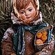 Заказать Васенка с мандаринами - ватная елочная игрушка. ЕЛЕНА ШВЕДОВА РОДОМ ИЗ ДЕТСТВА. Ярмарка Мастеров. . Елочные игрушки Фото №3