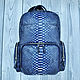 Python genuine leather backpack, custom made!, Backpacks, St. Petersburg,  Фото №1