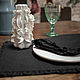 Order Linen napkin Molinia on the kitchen table color black. molinialife. Livemaster. . Swipe Фото №3