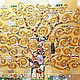 The Tree of Life Klimt. Golden painting with semiprecious stones. Pictures. House of the Sun (irina-bast). Online shopping on My Livemaster.  Фото №2