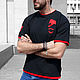 Мужская футболка Beard, крутая черная рок футболка андеграунд, Футболки и майки мужские, Новосибирск,  Фото №1