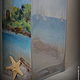 Ваза "Море, отпуск...". Вазы. Decoupage's stories from Victoria. Интернет-магазин Ярмарка Мастеров.  Фото №2