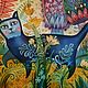 Батик панно "Утренняя прогулка.". Картины. Подозерова Александра (alexbatik). Интернет-магазин Ярмарка Мастеров.  Фото №2