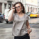 Blouse-top women's LIGHT SILVER, Tops, Moscow,  Фото №1