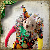 Куклы и игрушки handmade. Livemaster - original item interior doll: Circus bear. Handmade.