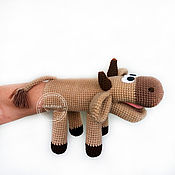 Куклы и игрушки handmade. Livemaster - original item Manual Steer. The toy is hand knitted.. Handmade.