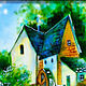 Order Fabulous little mill, stained glass painting. Belasla. Livemaster. . Pictures Фото №3