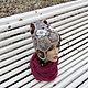 Заказать Шапка-сова, зверошапка чистошерстяная, цвет льна. IRINA GRUDKINA Handmade Knitwear. Ярмарка Мастеров. . Шапки Фото №3